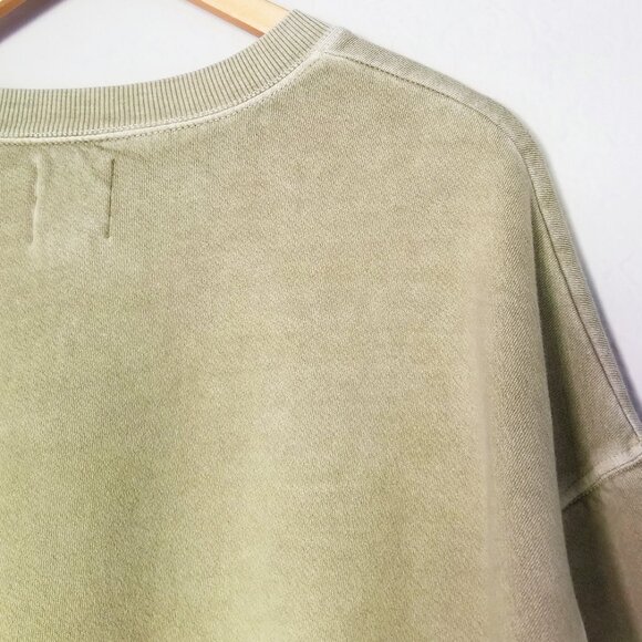 Billabong Ride In Sweatshirt Faded Green XL Keep Shining Graphic Oversized Crew - Picture 7 of 16